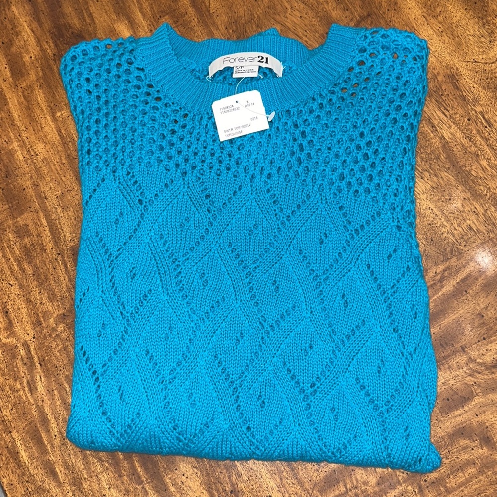 NWT Teal Sweater from Forever 21